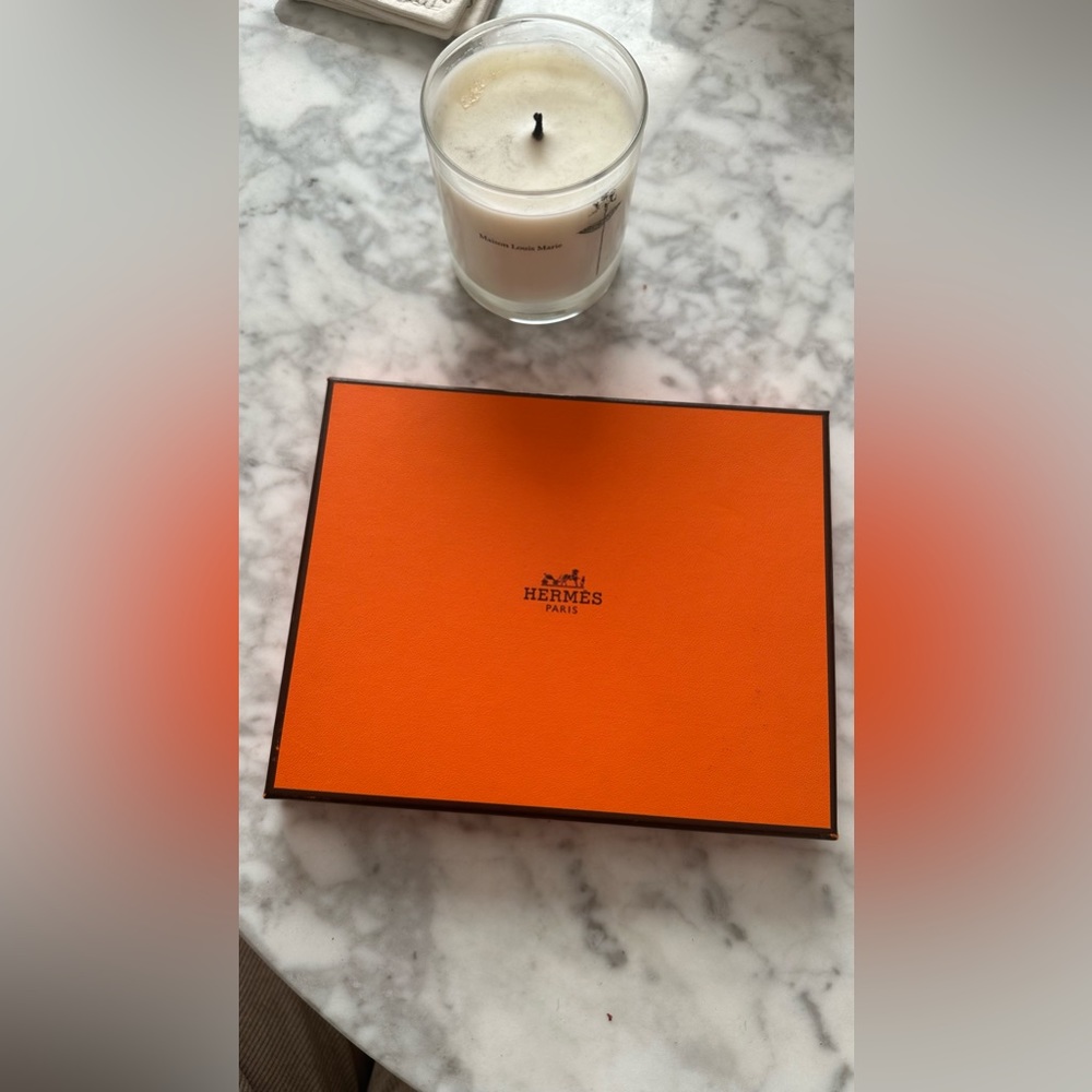 Authentic Hermes gift box and ribbon
